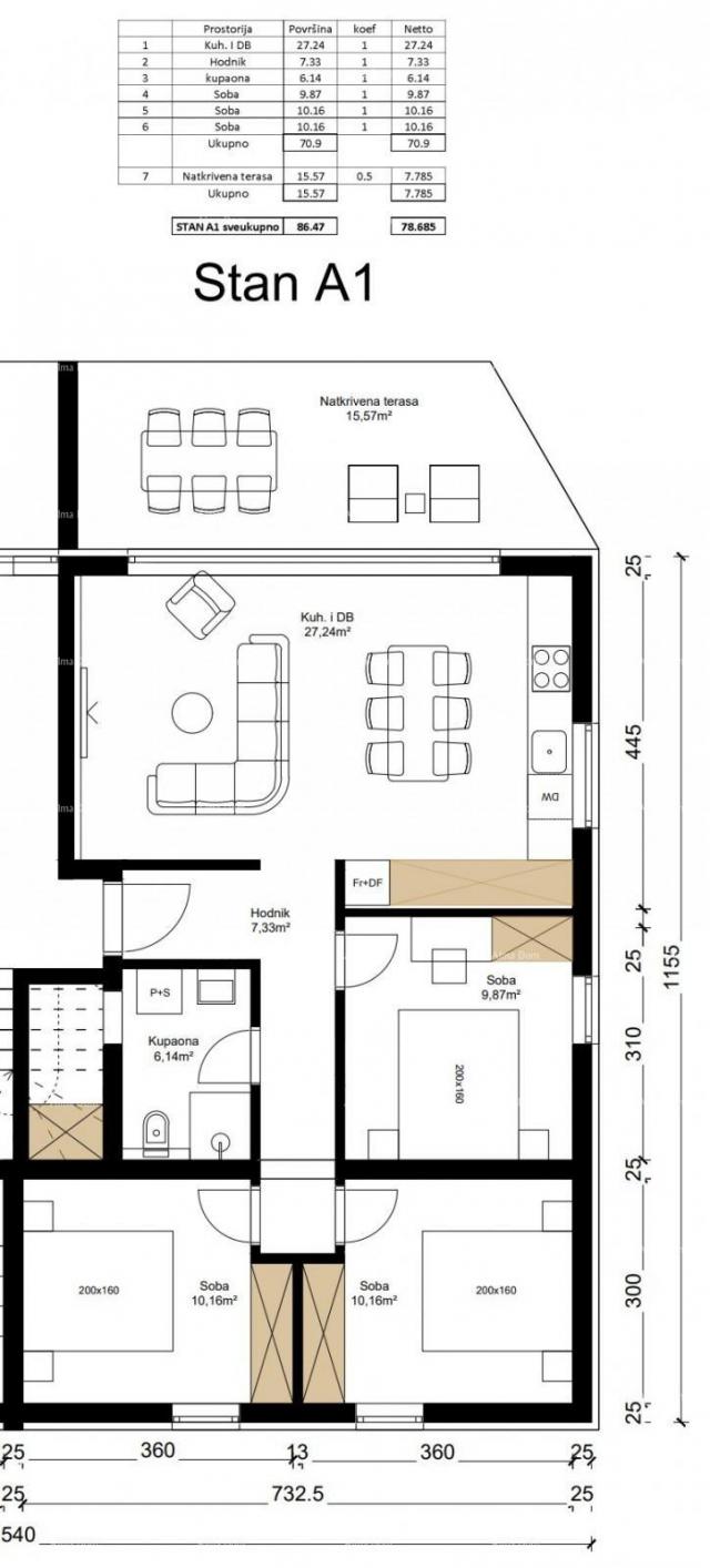 Wohnung Wohnung zum Verkauf in einem neuen Gebäude, Tar