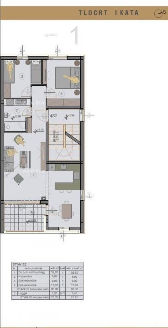 Wohnung Neubau! Zum Verkauf steht eine Zweizimmerwohnung in Pula