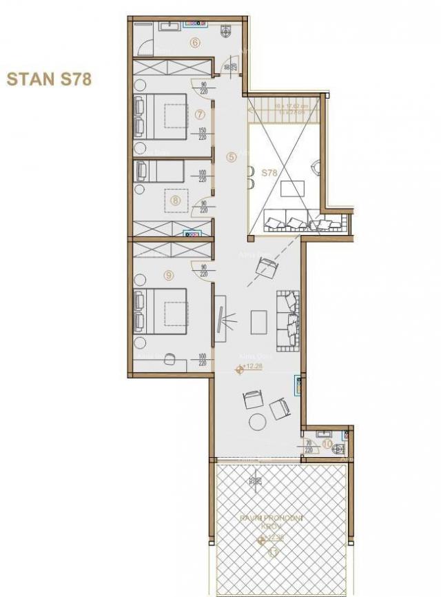 Wohnung Poreč, im Bau befindliches Wohn- und Geschäftshaus mit Wohnungen und Tiefgaragen