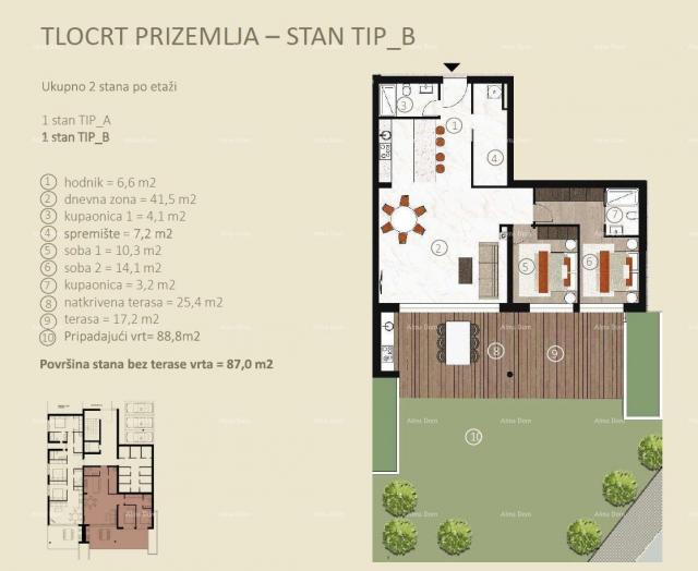 Stan Prodaja stanova u novom rezidencijalnom projektu u izgradnji, Novigrad!