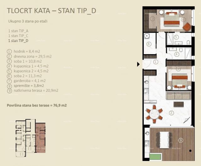 Apartment Apartments for sale in a new residential project under construction, Novigrad!