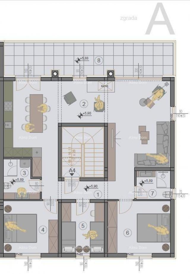 Stan Prodaja modernih stanova u novom stambenom projektu, Štinjan