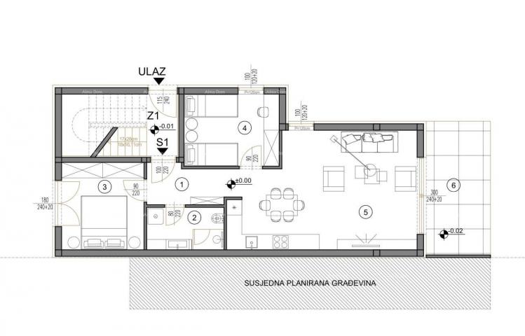 Apartment New project under construction, currently in the Roh-Bau phase, Medulin!