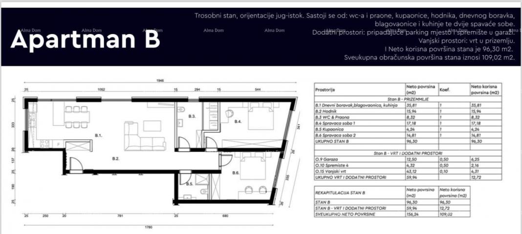 Apartment Apartment for sale in a new building with garden and garage, attractive location near the 