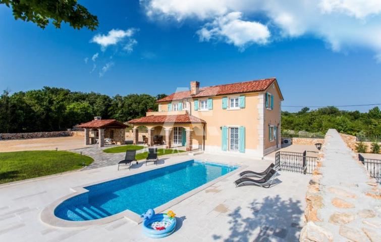 Dobrinj, surroundings, luxurious villa with a swimming pool and a spacious garden!! ID 123