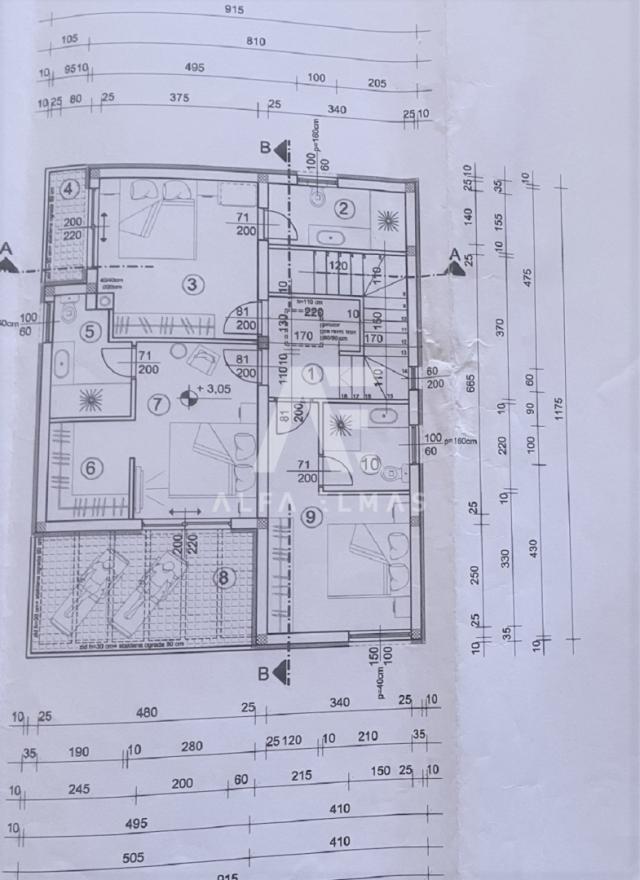 Krk, okolica, luksuzna vila u novogradnji s bazenom.  ID 233