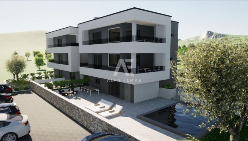 Malinska, surroundings, new building, apartment on the second floor. ID 305