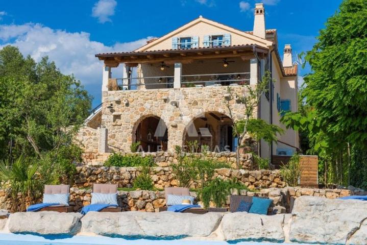 Malinska, rustic stone villa with pool!! ID 322