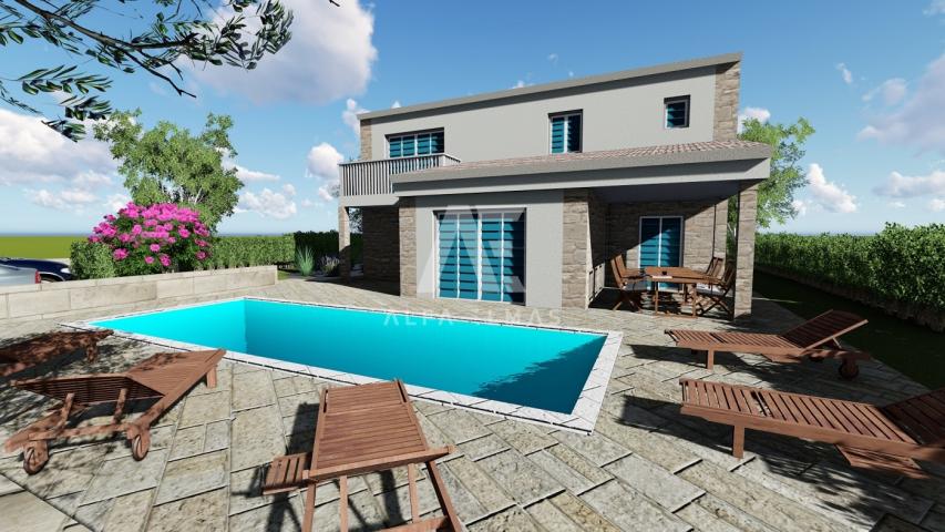 Dobrinj, surroundings, luxurious detached villa with pool! ID 370