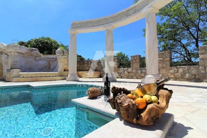 Dobrinj, Umgebung, charmante mediterrane Villa mit Pool!! ID 393