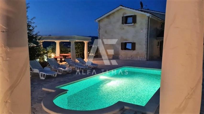 Dobrinj, Umgebung, charmante mediterrane Villa mit Pool!! ID 393