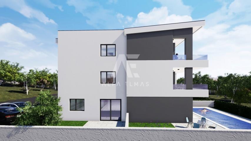 Malinska, surroundings, newly built two bedroom apartment with pool!! ID 438