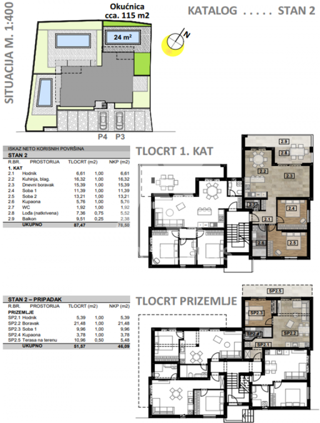 Malinska, surroundings, newly built two bedroom apartment with pool!! ID 439