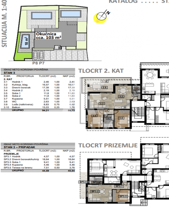 Malinska, okolica, novogradnja, apartman na drugom katu s bazenom!! ID 440