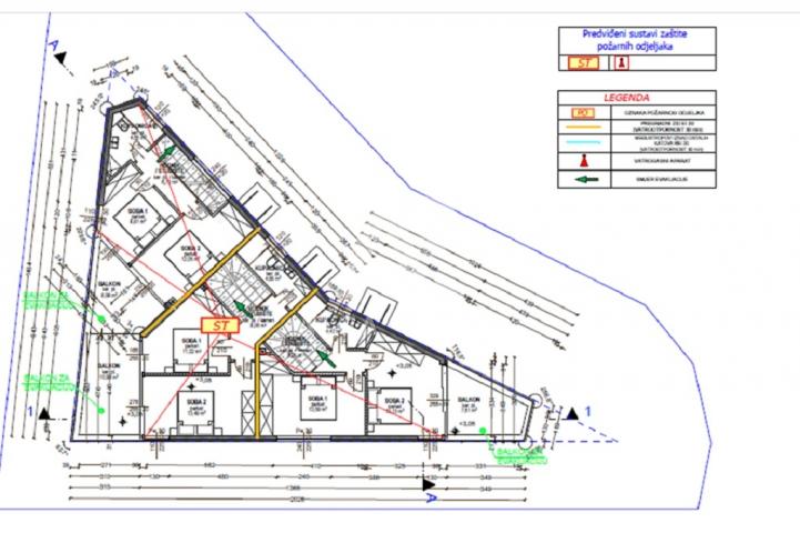 Punat, novogradnja, luksuzan dvoetažni apartman s panoramskim pogledom na more!! ID 457