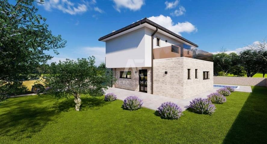 Malinska, surroundings, villa under construction with swimming pool in a quiet location!! ID 502