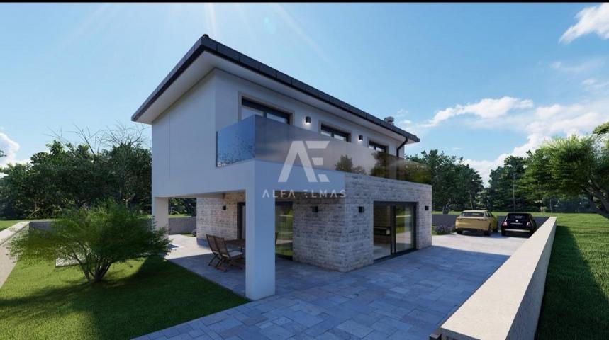 Malinska, surroundings, villa under construction with swimming pool in a quiet location!! ID 502