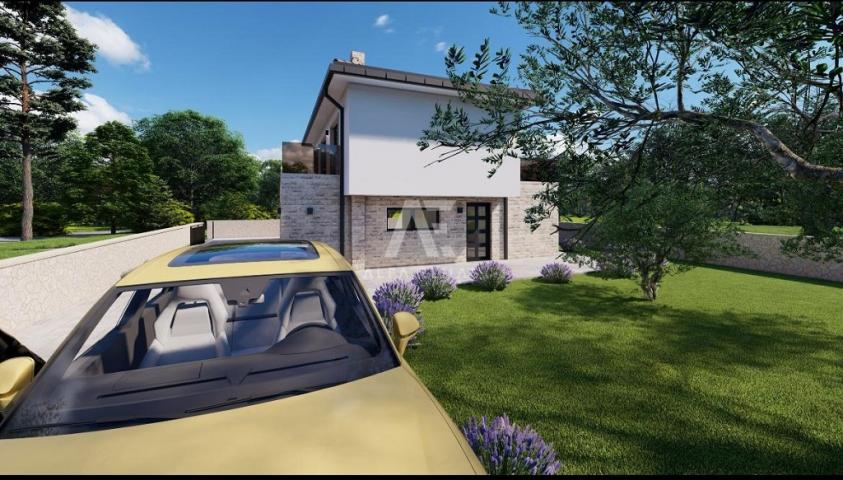 Malinska, surroundings, villa under construction with swimming pool in a quiet location!! ID 502