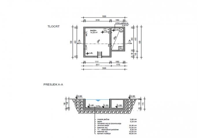 Malinska, Umgebung, im Bau befindliche Villa mit Pool in ruhiger Lage!! ID 502