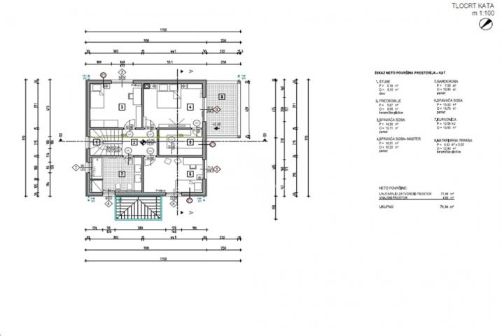 Vrbnik, neu gebautes, freistehendes Haus mit Meerblick!! ID 512