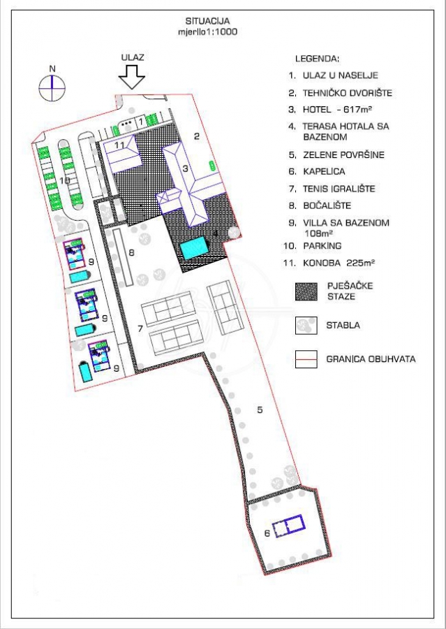 Grundstück Labin, 64.420m2