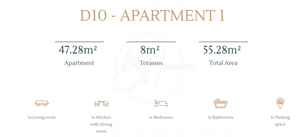 Atraktivni apartmani u luksuznom naselju, 100 metara od mora!