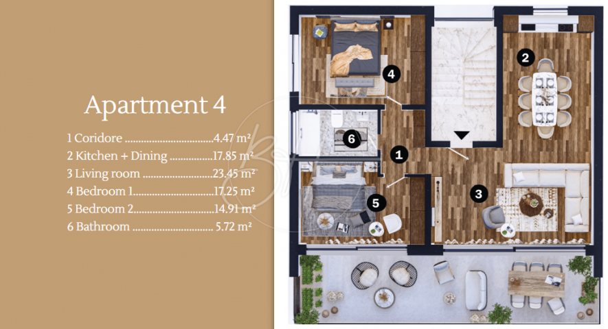 Wohnung Umag, 55,16m2