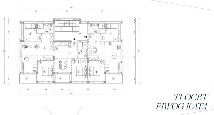 Wohnung Pula, 54,88m2