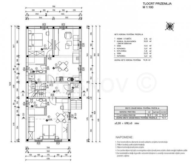 Prodaja, Plitvička jezera, samostojeća kuća, 4 apartmana, parking