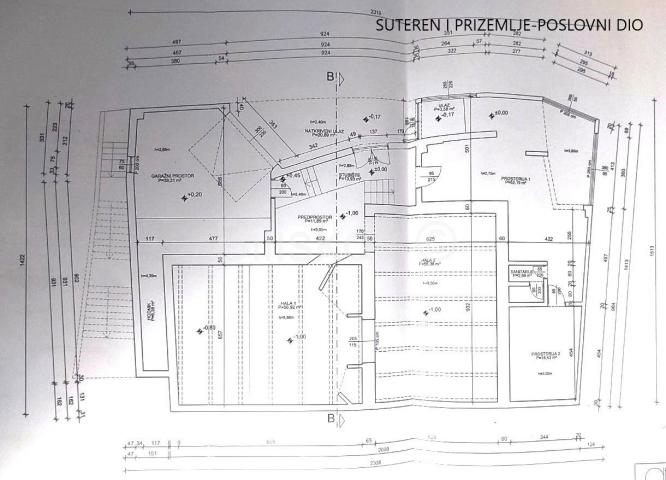 Prodaja, Gračani, samostojeća kuća, poslovni dio, lift, 2GPM