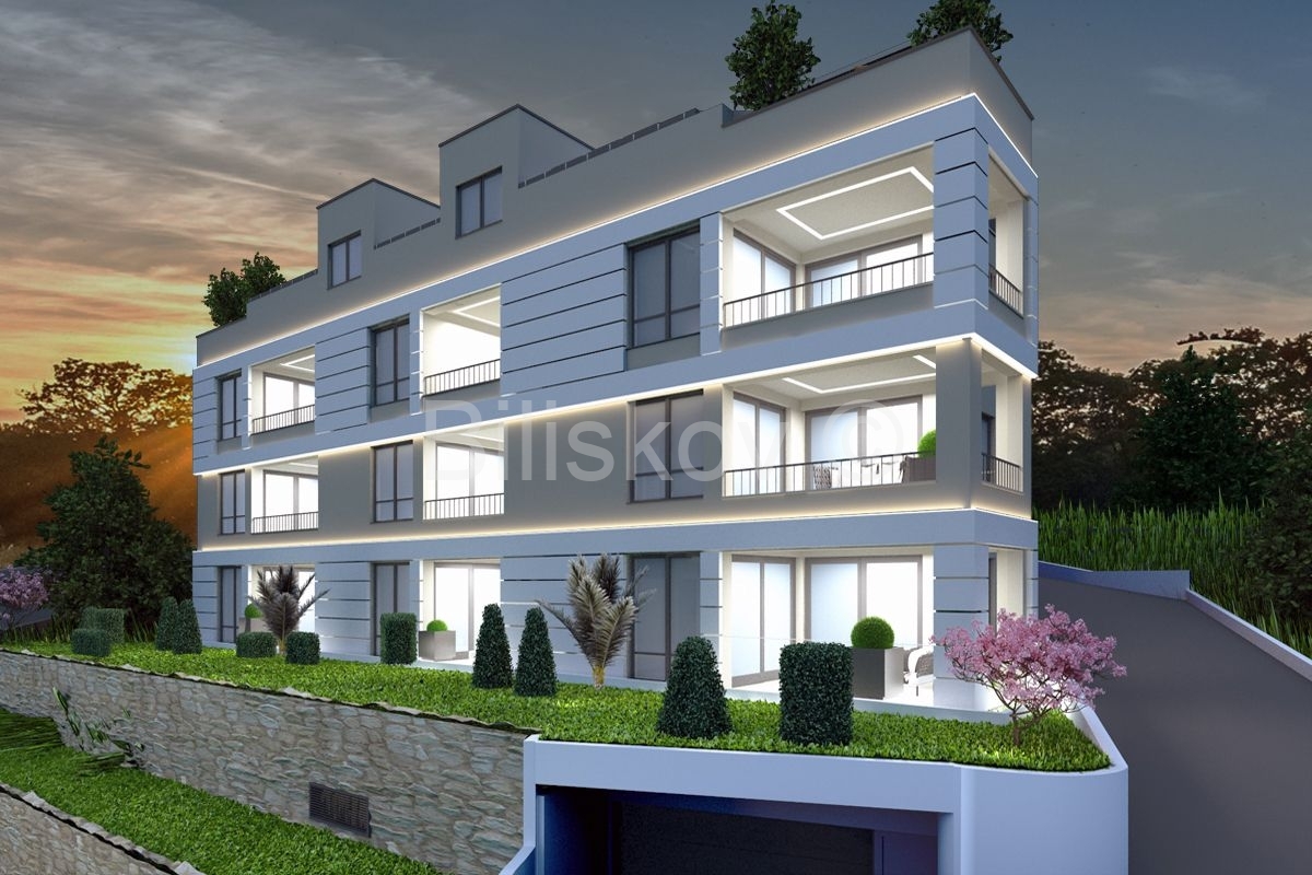 Novogradnja, Opatija, 2-soban stan , GPM, vrt 71, 72m2