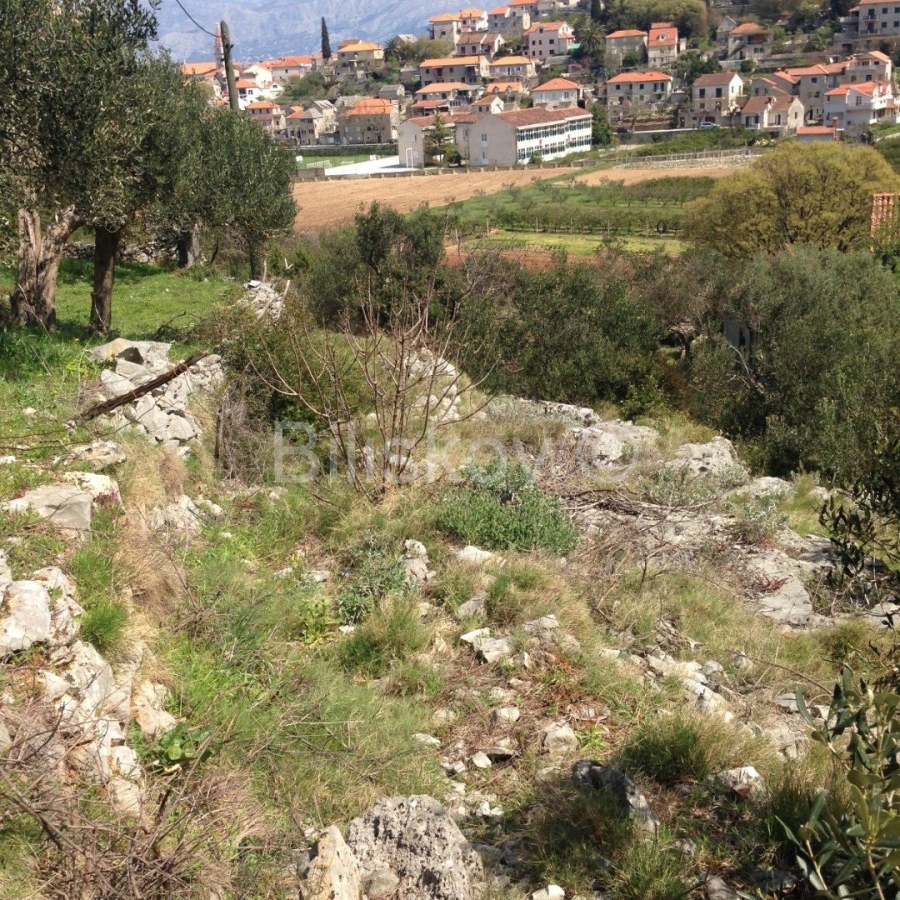 Brač, Postira, prodaja zemljište, pogled na more