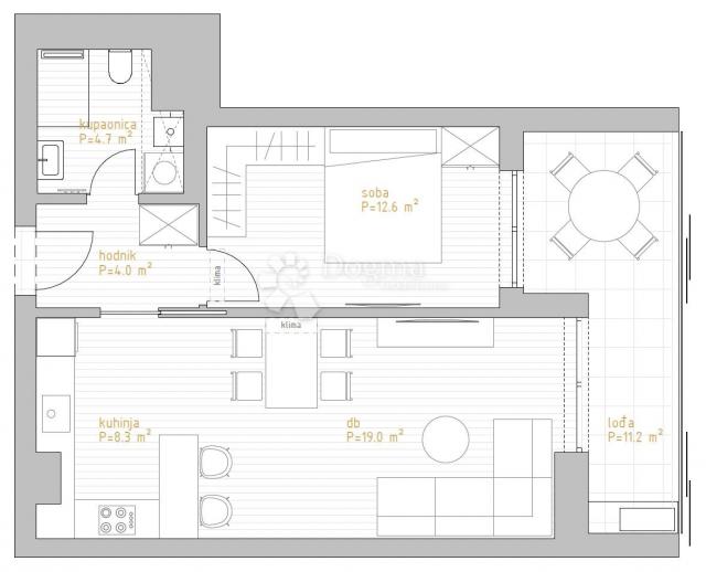 Wohnung Zamet, Rijeka, 145,90m2