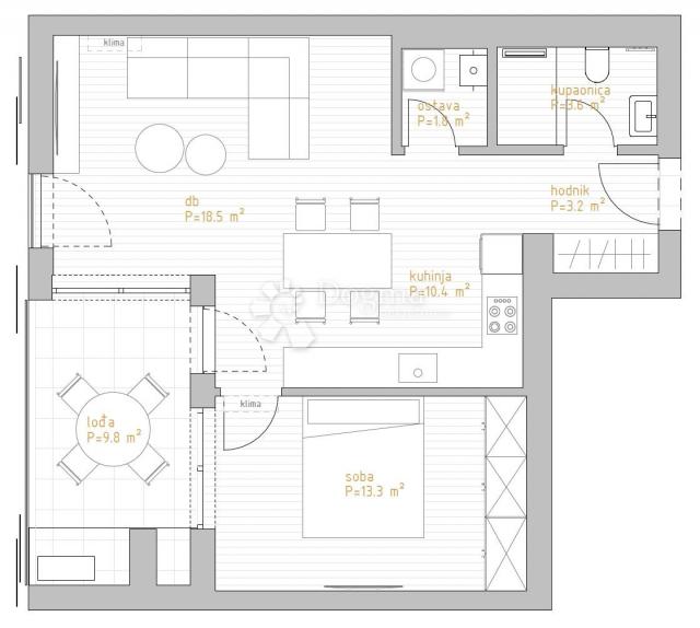 Wohnung Zamet, Rijeka, 145,90m2