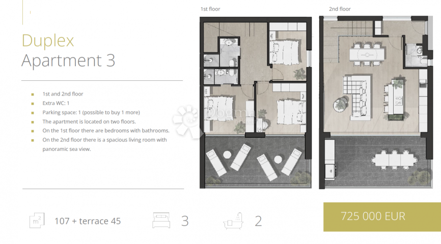 DRAGE  PAKOŠTANE - LUXURY APARTMENT FIRST LINE TO THE SEA - A3