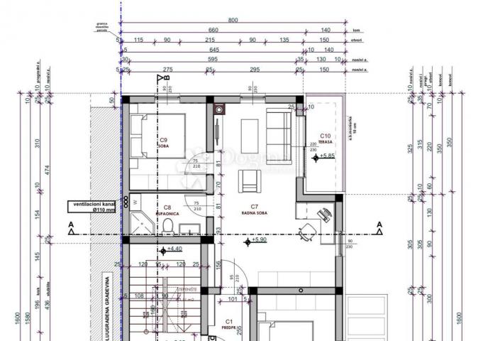 Wohnung Medulin, 38,72m2