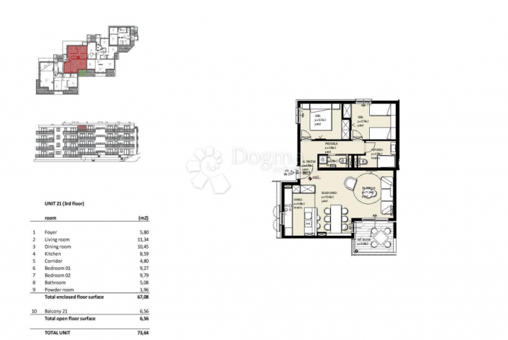 Wohnung Seget Vranjica, Seget, 45,80m2