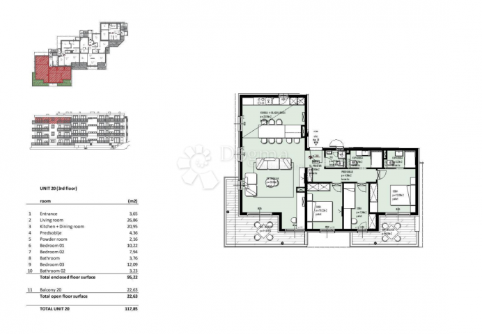 Wohnung Seget Vranjica, Seget, 45,80m2