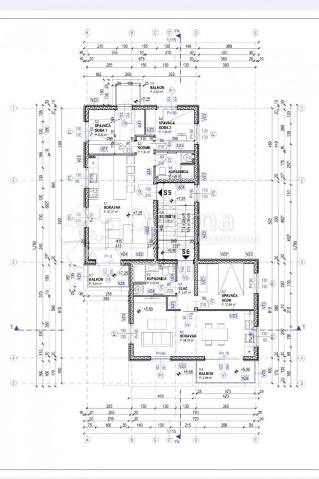 Flat Povljana, 71,50m2