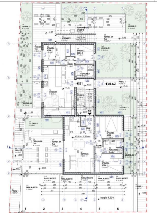 Flat Povljana, 71,50m2