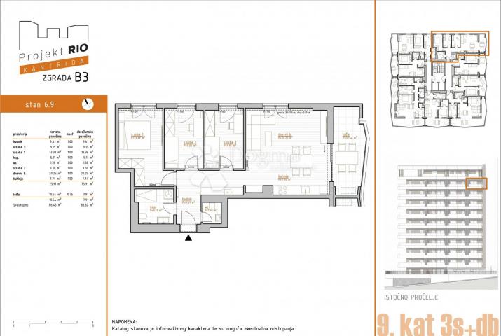 Wohnung Kantrida, Rijeka, 119,63m2