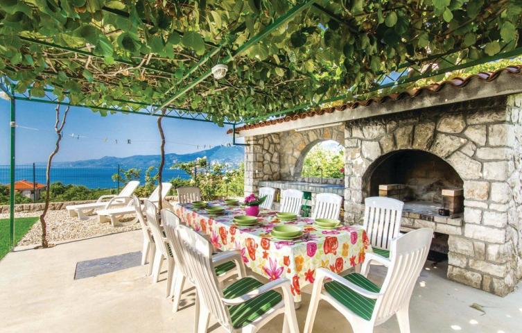 SRDOČI - MARTINKOVAC - Haus mit Pool und Panoramablick auf das Meer