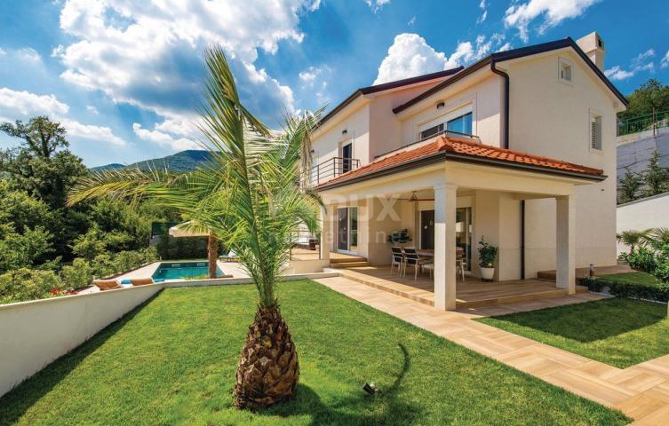 OPATIJA - BREGI - kuća / villa 240m2 sa pogledom na more i bazenom + uređen okoliš 800m2