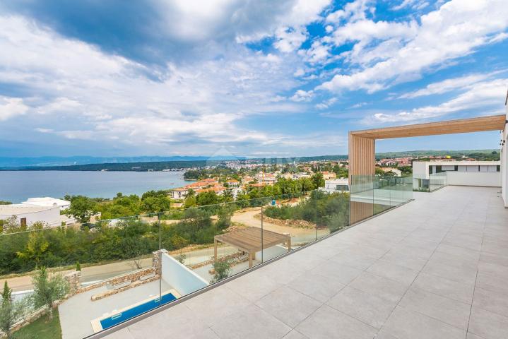 ISLAND OF KRK, MALINSKA - Luxury penthouse with one of the best panoramic views on the island of Krk