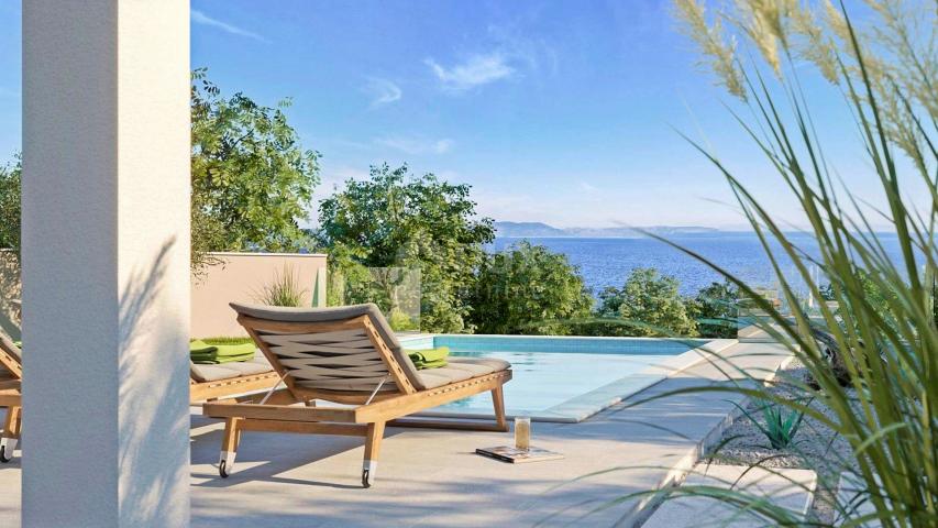 ISTRIEN, RABAC - Villa mit Panoramablick auf das Meer