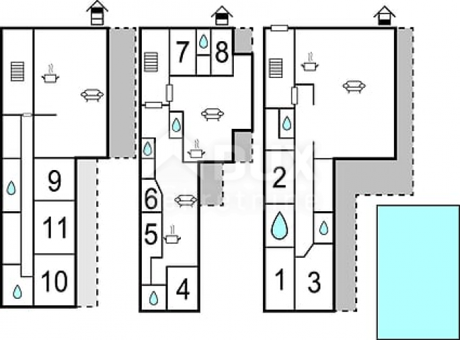 ISTRA, MEDULIN Apartmanska kuća u Banjolama - POGLED NA MORE!!