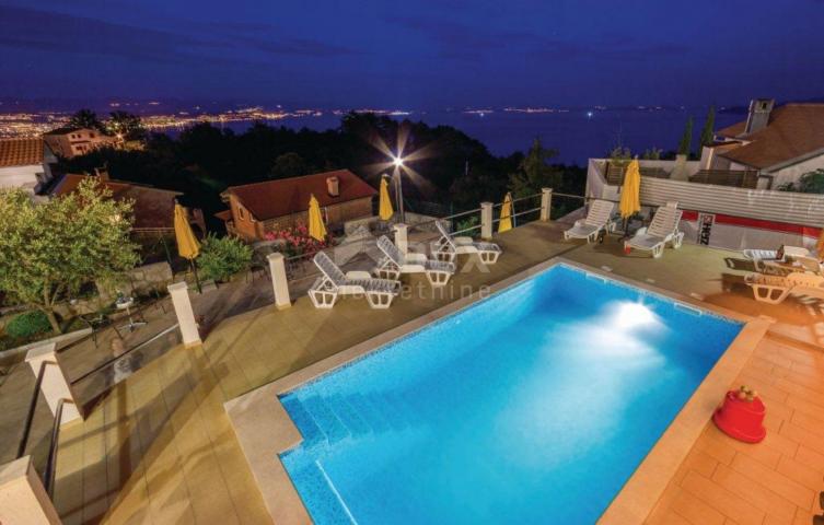 OPATIJA, VEPRINAC - vila 1000m2 s pogledom na more, 6 apartmana i bazenom + okoliš 1000m2