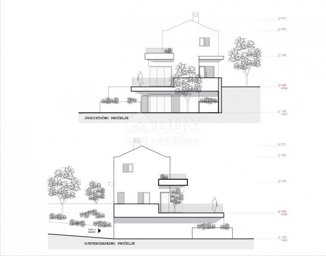 INSEL PAG, JAKIŠNICA -Moderne Villa mit Pool im Bau