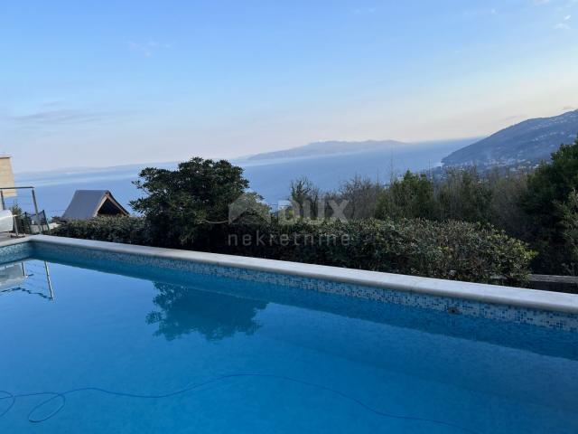 OPATIJA, POLJANE - Rustic villa of 300m2 with panoramic views of the Kvarner Bay