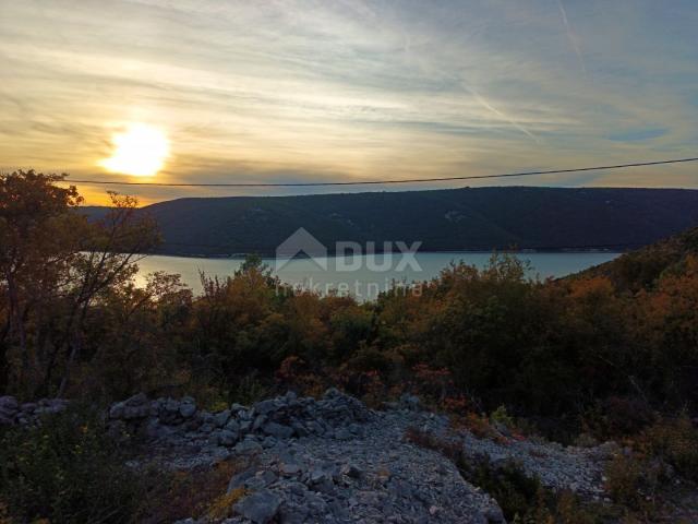 ISTRA, RABAC - Prostrano građevinsko zemljište s pogledom na more